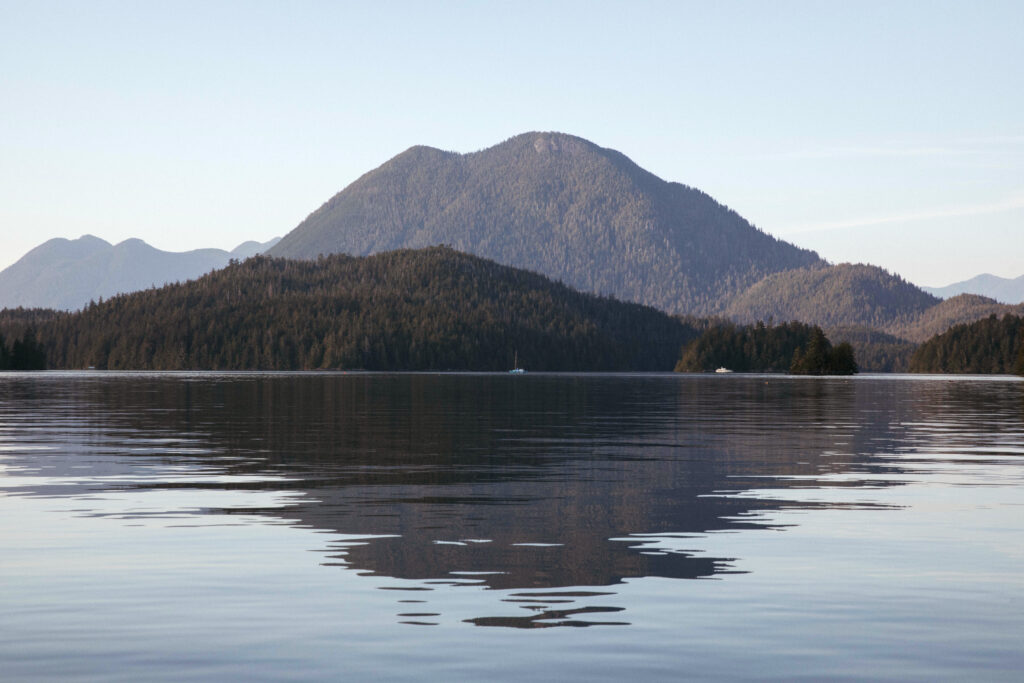 Mountain landscapes surround Tofino, British Columbia, on October 2, 2022. Melissa Renwick/ZenSeekers